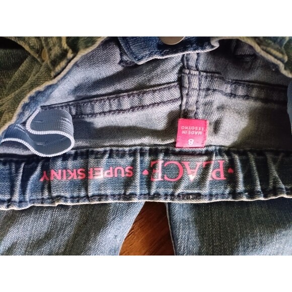 Children's Place Girls Denim Jeans- Super Skinny Slim- Size 8-... - Picture 3 of 3